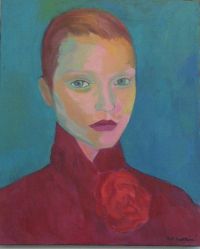 Mujer con flor